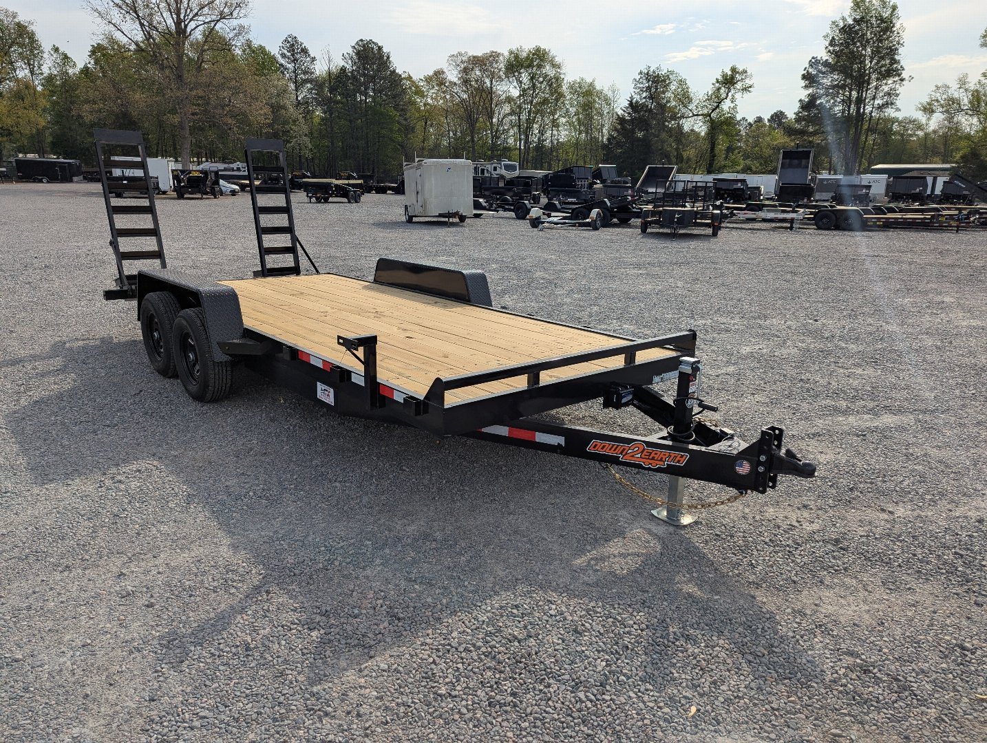 New 2025 Down 2 Earth Trailers 20ft 10K w/ Fold Up Ramps