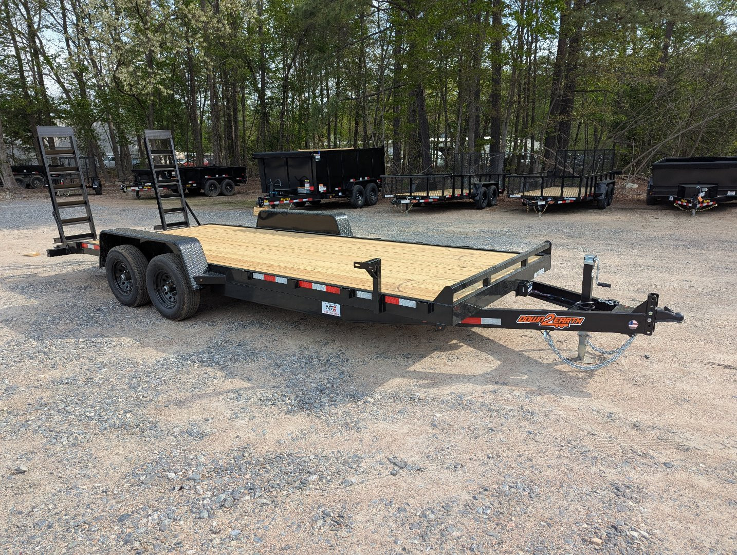 New 2025 Down 2 Earth Trailers 20ft 10K w/ Fold Up Ramps