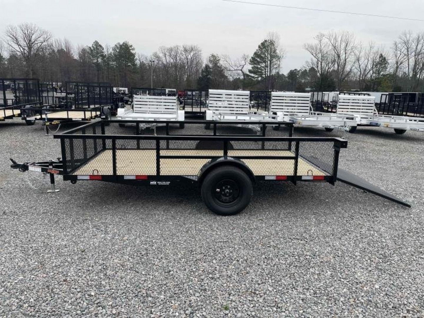 New 2025 Down 2 Earth Trailers 6x12 w/ Gate & 2' Exp Sides