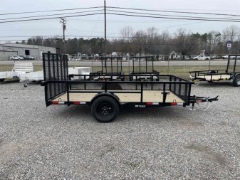 New 2025 Down 2 Earth Trailers 6x12 w/ Gate & 2' Exp Sides