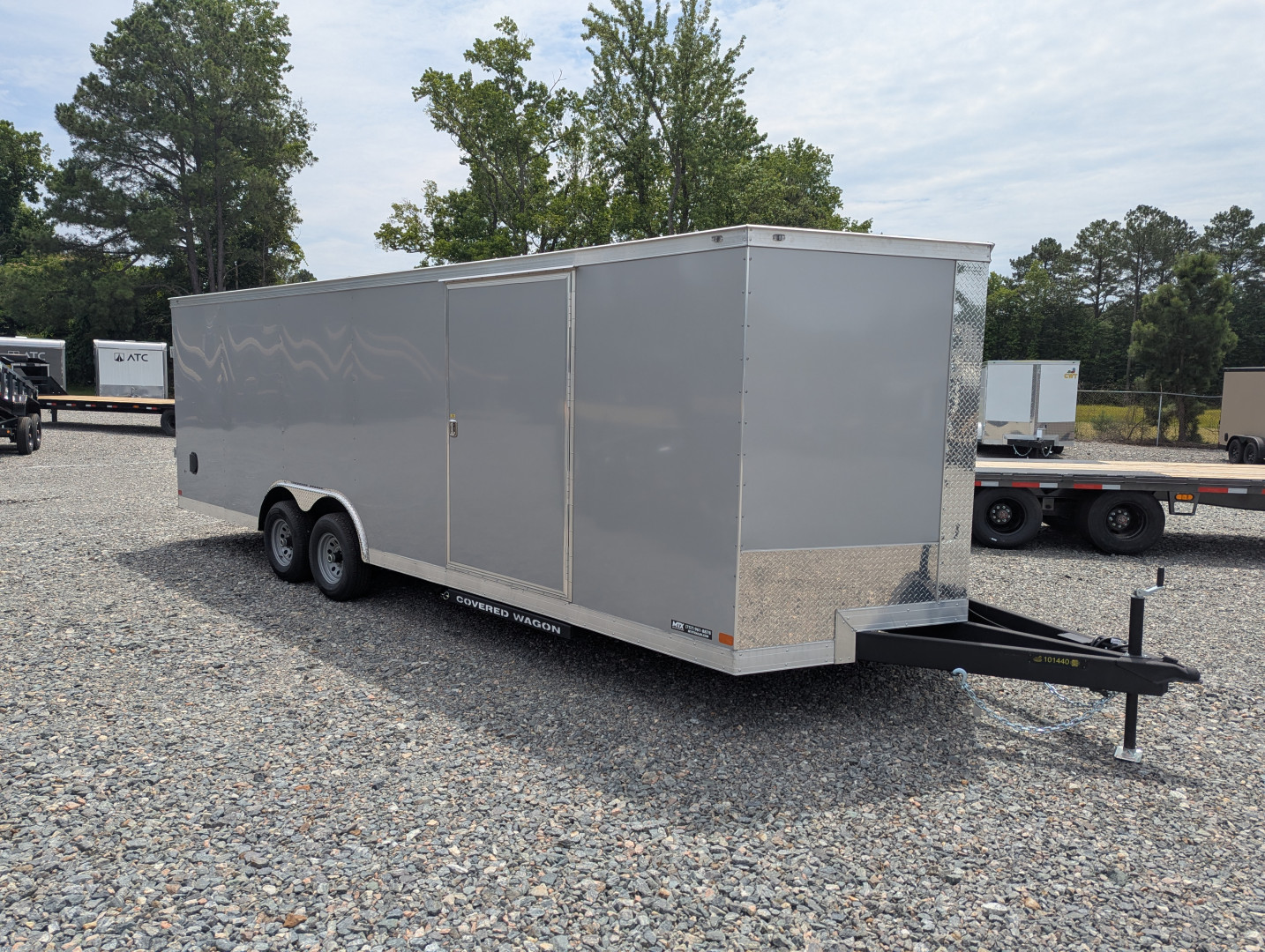 New 2025 Covered Wagon 8.5x24 10K Gold Series w/ Ramp & Escape Door