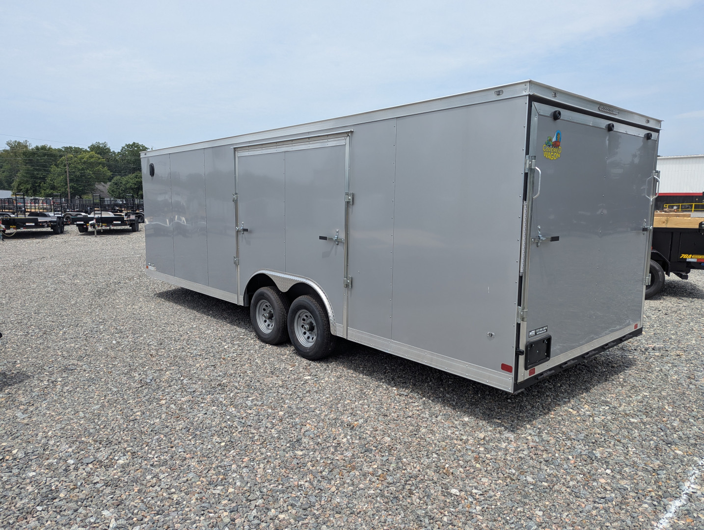 New 2025 Covered Wagon 8.5x24 10K Gold Series w/ Ramp & Escape Door