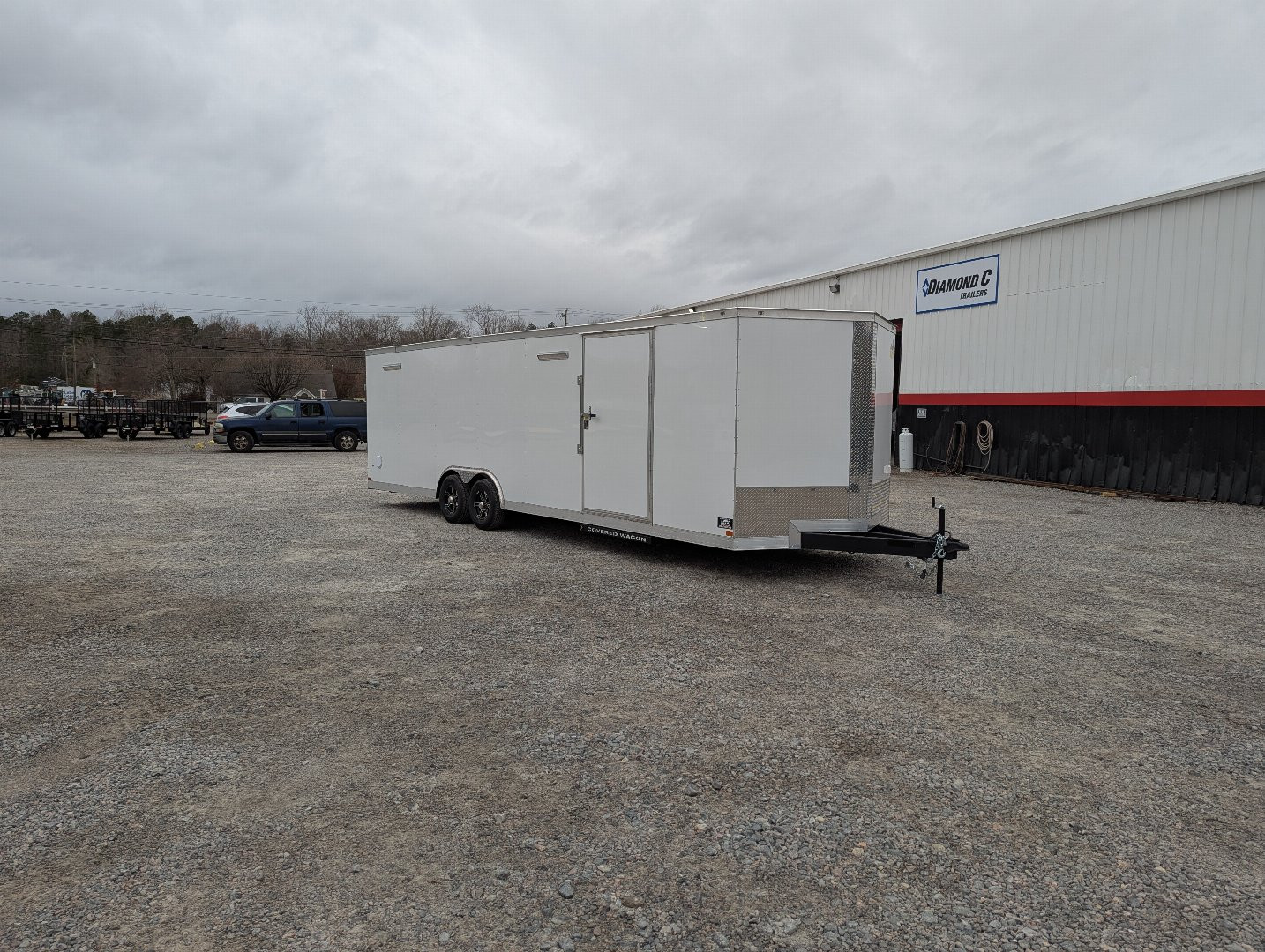 New 2025 Covered Wagon 8.5x28 10K Gold Series w/ Ramp, 7' Interior Height & Finished Interior