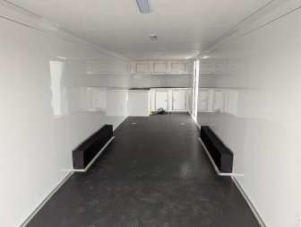 New 2025 Covered Wagon 8.5x28 10K Gold Series w/ Ramp, 7' Interior Height & Finished Interior