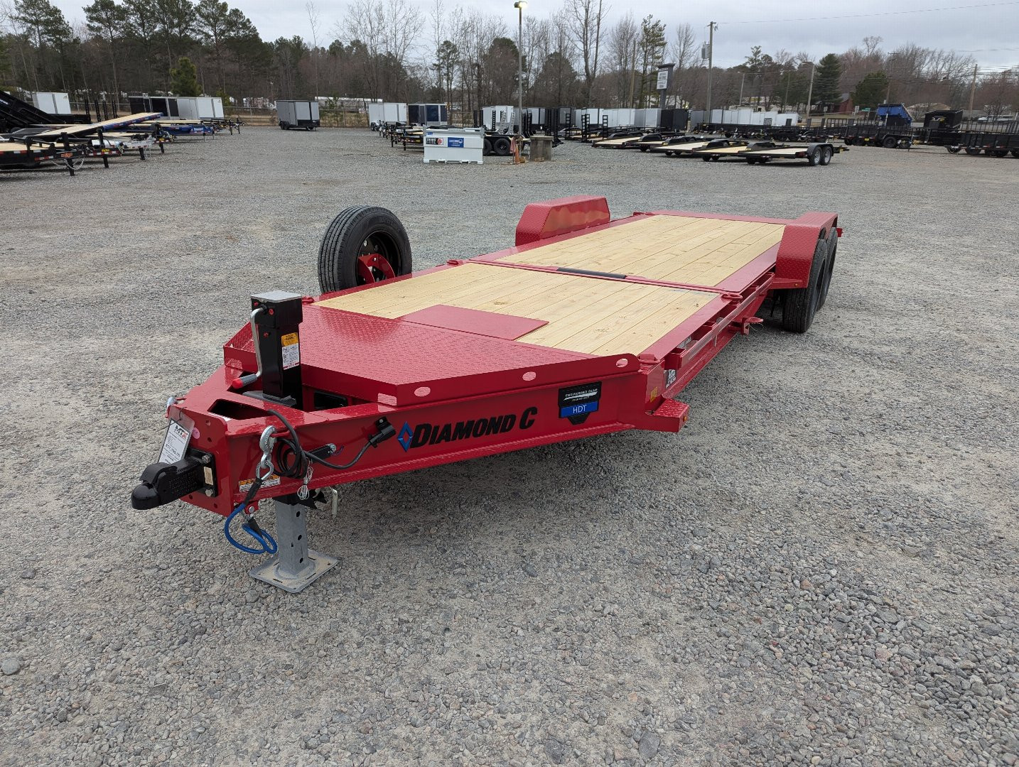 New 2025 Diamond C HDT 208 22' Tilt Equipment Trailer 18000 GVWR