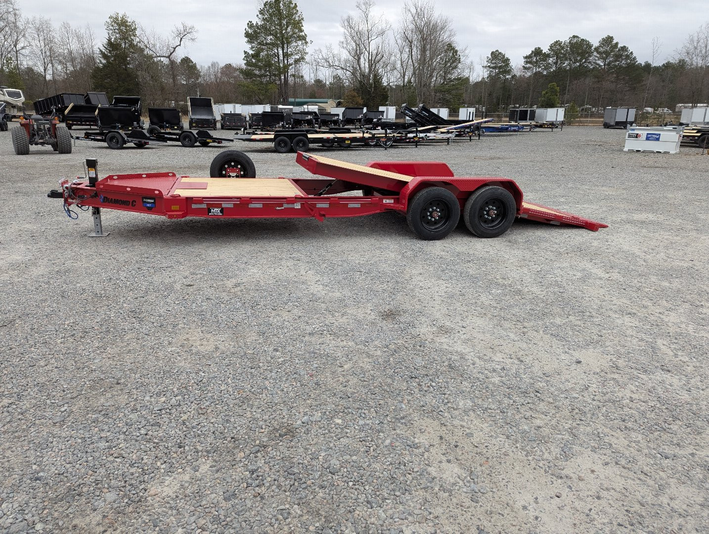 New 2025 Diamond C HDT 208 22' Tilt Equipment Trailer 18000 GVWR
