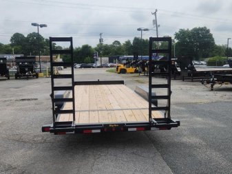 New 2025 Big Tex 14EB 20' 14K Economy Equipment Trailer w/ Fold Up Ramp