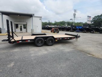 New 2025 Big Tex 14EB 20' 14K Economy Equipment Trailer w/ Fold Up Ramp