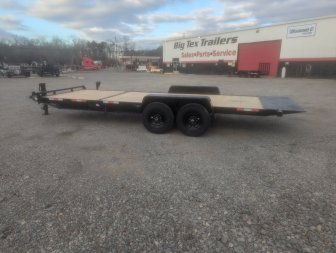 New 2025 Down 2 Earth Trailers 22ft 14K w/ Wood Deck Gravity Tilt Carhauler