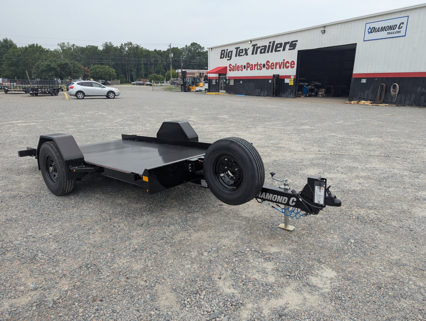 New 2025 Diamond C DSA 107 6x12 Tilt Trailer 7000 GVWR