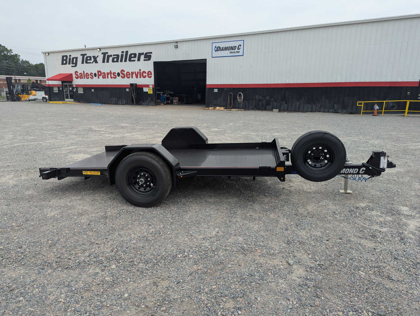 New 2025 Diamond C DSA 107 6x12 Tilt Trailer 7000 GVWR