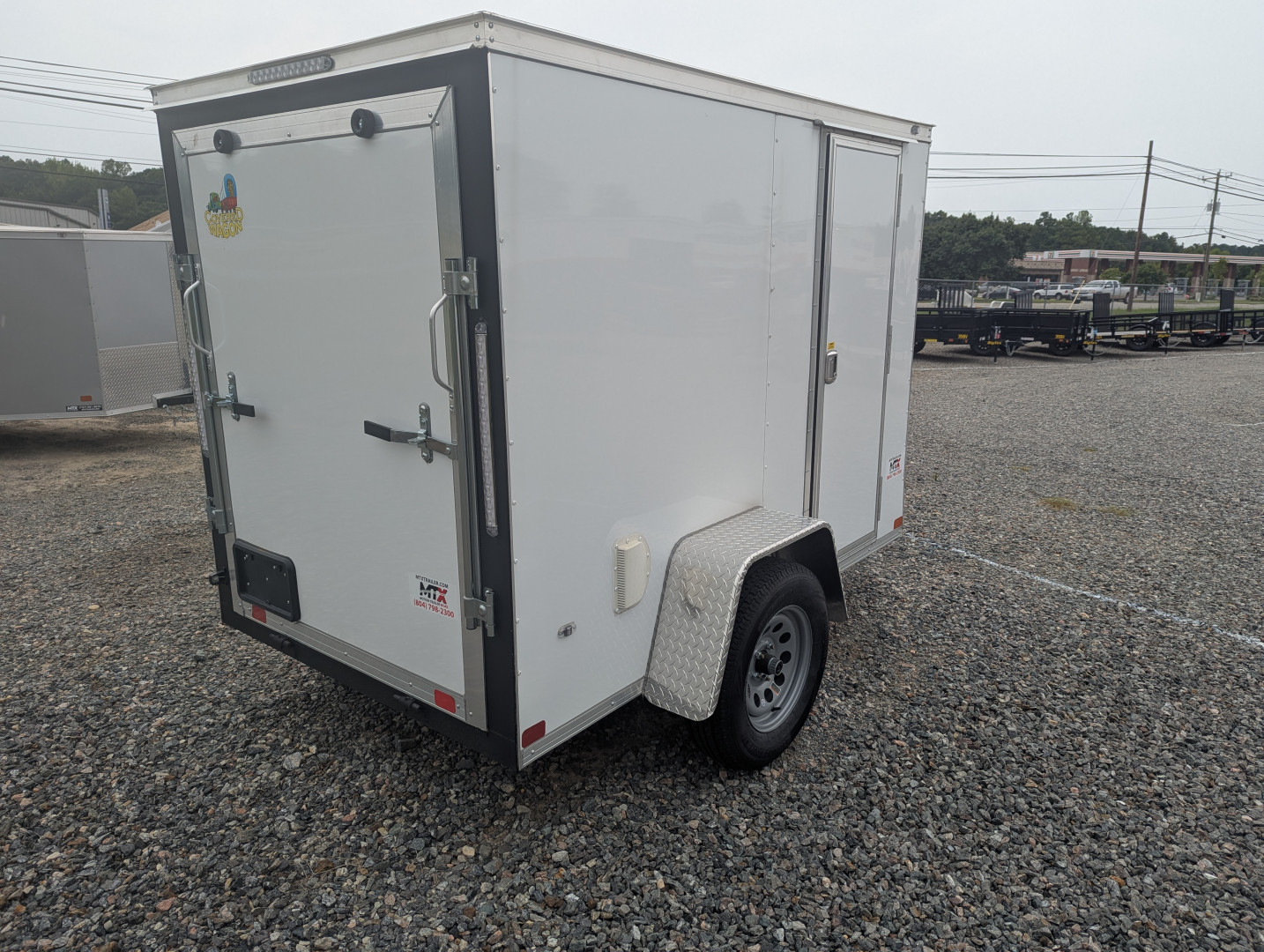 New 2025 Covered Wagon 5x8 Gold Series w/ Extra Height & Ramp