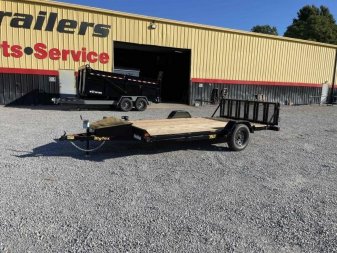 Used 2025 7x14 35UT Utility Trailer with Bi-Fold Tailgate