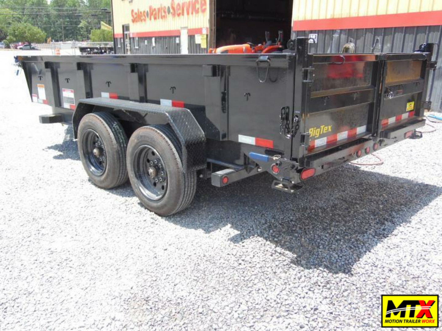 New 2024 Big Tex 7x14 16LP Low Pro 17500K Dump w/ Slide-In Ramps