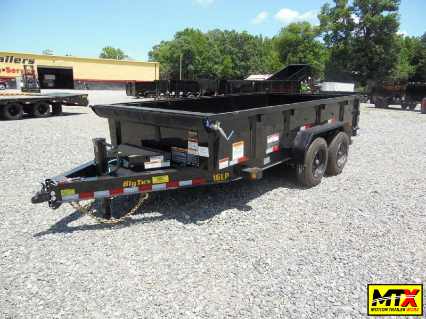 New 2024 Big Tex 7x14 16LP Low Pro 17500K Dump w/ Slide-In Ramps