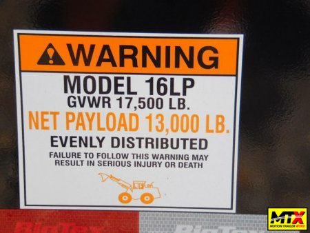 New 2024 Big Tex 7x14 16LP Low Pro 17500K Dump w/ Slide-In Ramps