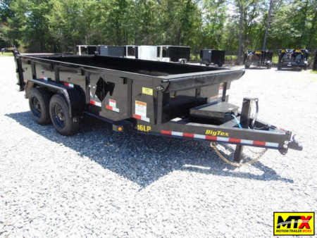 New 2024 Big Tex 7x14 16LP Low Pro 17500K Dump w/ Slide-In Ramps