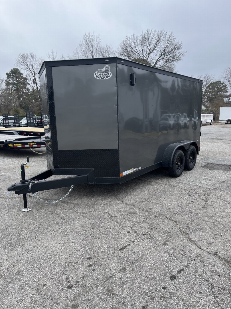 New 2025 Covered Wagon 7x14 Gold Series w/ Ramp and Blackout Package