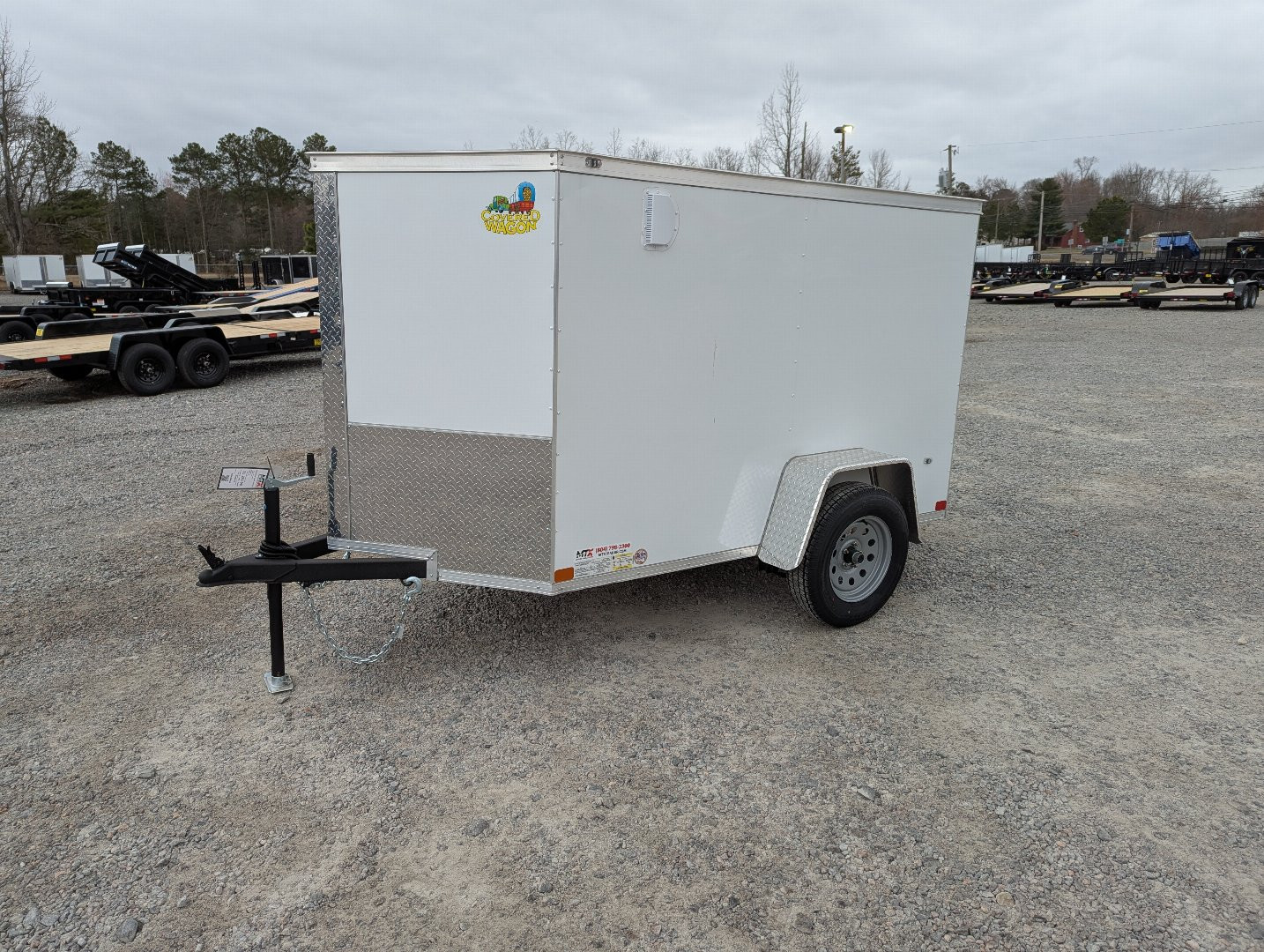New 2025 Covered Wagon 5x8 Gold Series w/ Single Swing Door