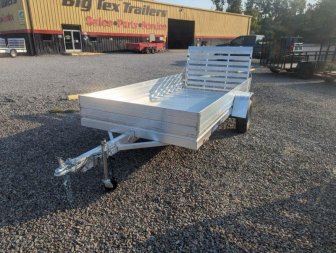 New 2025 ALUMA 6812H w/ 12" Solid Sides & Gate Utility Trailer