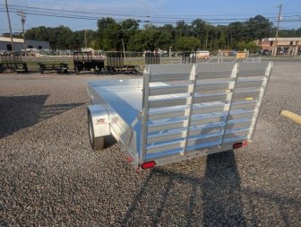 New 2025 ALUMA 6812H w/ 12" Solid Sides & Gate Utility Trailer