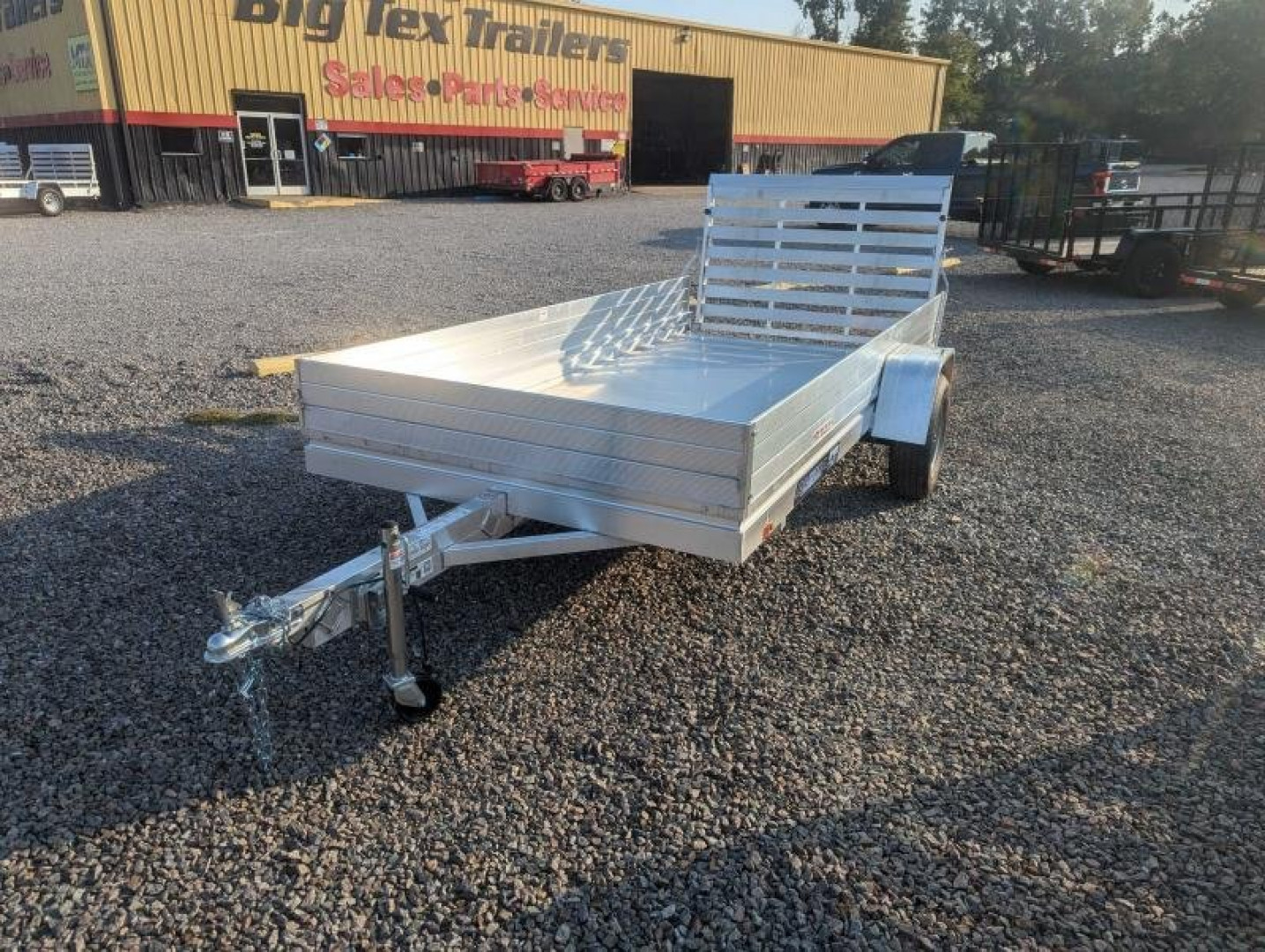 New 2025 ALUMA 6812H w/ 12" Solid Sides & Gate Utility Trailer