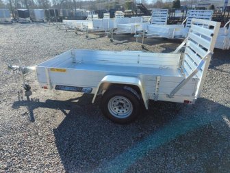 New 2025 Aluma 548 w/ 12" Solid Sides and Tailgate Utility Trailer