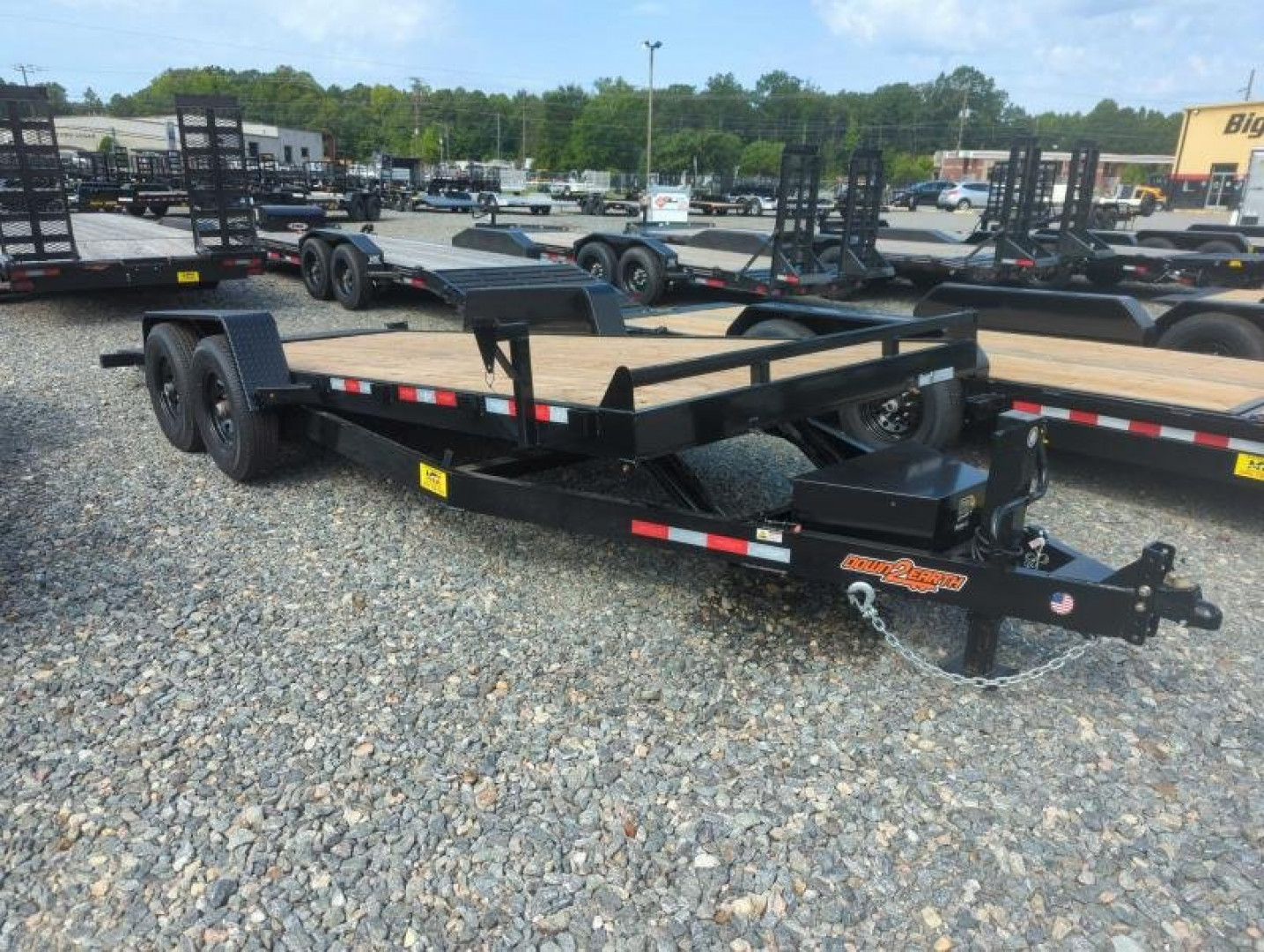 New 2024 Down 2 Earth Trailers 20ft 14K w/ Wood Deck Power Tilt