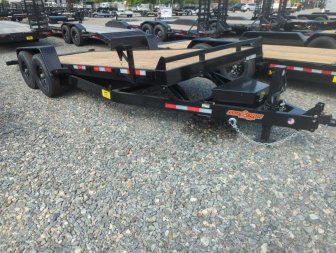 New 2024 Down 2 Earth Trailers 20ft 14K w/ Wood Deck Power Tilt