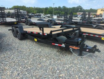New 2024 Down 2 Earth Trailers 20ft 14K w/ Wood Deck Power Tilt