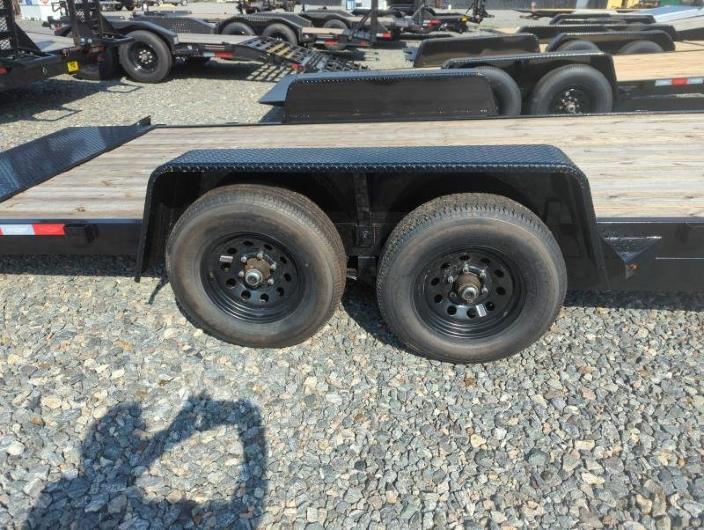New 2024 Down 2 Earth Trailers 20ft 10K w/ Wood Deck Power Tilt