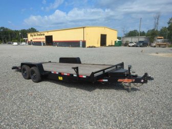 New 2024 Down 2 Earth Trailers 20ft 10K w/ Wood Deck Power Tilt