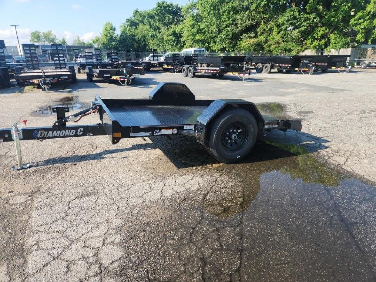 New 2024 Diamond C DSA 107 6x10 Tilt Trailer 7000 GVWR