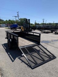 New 2024 Big Tex 5x10 30SV w/ 24" Solid Sides & 4' Spring Assist Tailgate