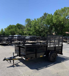 New 2024 Big Tex 5x10 30SV w/ 24" Solid Sides & 4' Spring Assist Tailgate