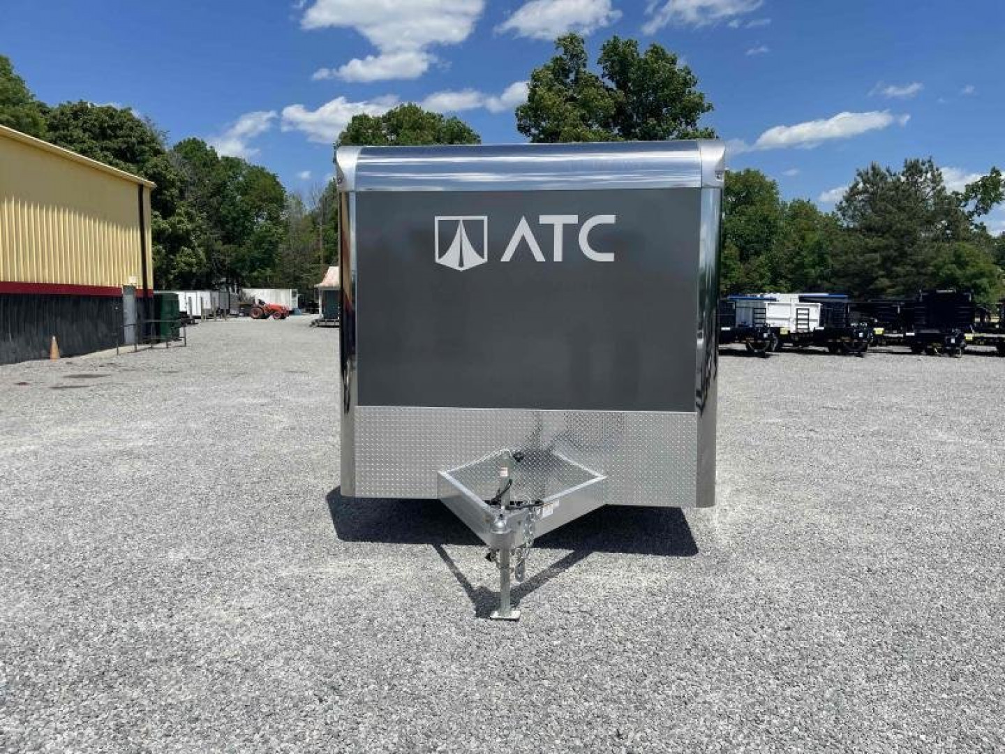 New 2022 ATC Raven Limited 8.5x24 10K Aluminum Car Trailer w/ Premium Side Escape Door