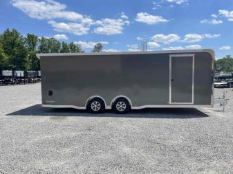 New 2022 ATC Raven Limited 8.5x24 10K Aluminum Car Trailer w/ Premium Side Escape Door