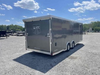 New 2022 ATC Raven Limited 8.5x24 10K Aluminum Car Trailer w/ Premium Side Escape Door
