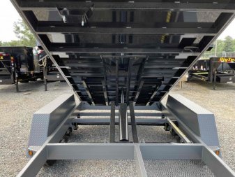 New 2023 BWise 7x14 DLPG14-16 Gooseneck Dump w/ 4ft Sides 16800 GVWR