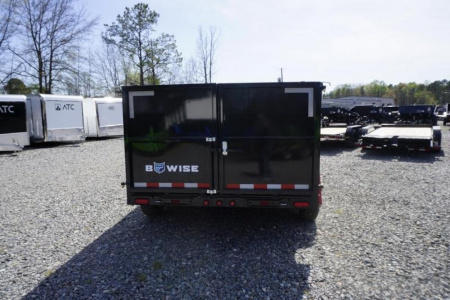 New 2022 BWise 7x14 DLP14-15 Low Pro 4ft Side Dump w/ 15400 GVWR