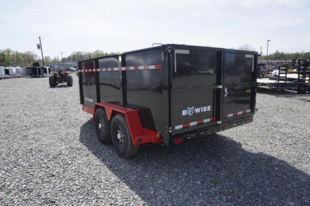 New 2022 BWise 7x14 DLP14-15 Low Pro 4ft Side Dump w/ 15400 GVWR