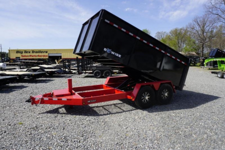 New 2022 BWise 7x14 DLP14-15 Low Pro 4ft Side Dump w/ 15400 GVWR