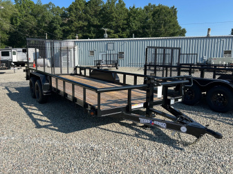 New 2025 TEXAS BRAGG TRAILERS 20BP 10K w/ Split Gate Equipment Trailer