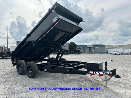 New 2025 PJ Trailers D7 7x14 14K Dump Trailer