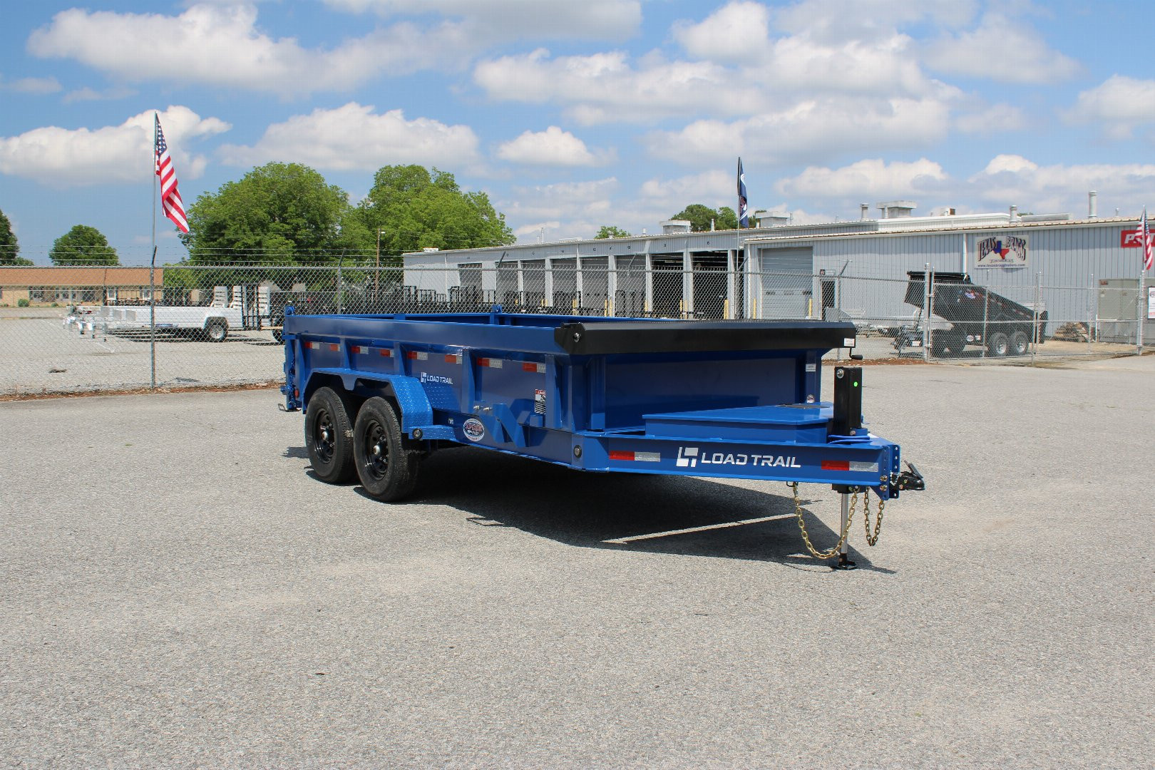 New 2025 Load Trail Low Pro 7X14 14K Dump Trailer w/ 2' Sides & Hydraulic Jack *FALL SALE*