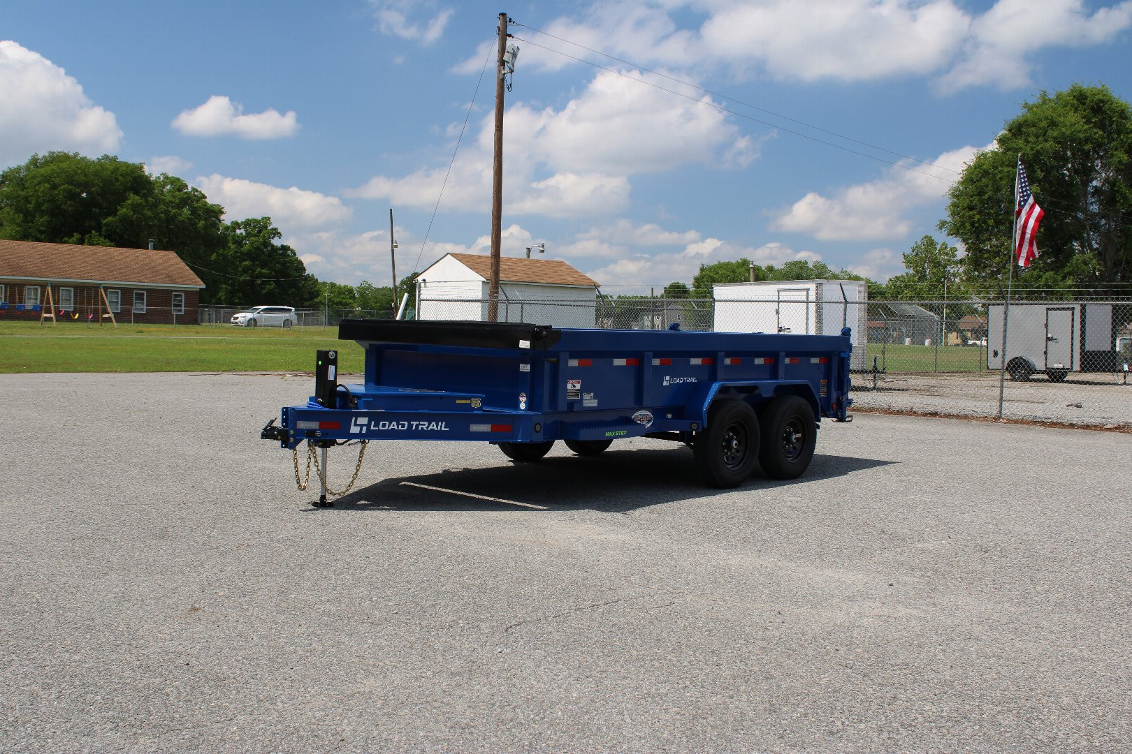 New 2025 Load Trail Low Pro 7X14 14K Dump Trailer w/ 2' Sides & Hydraulic Jack *FALL SALE*