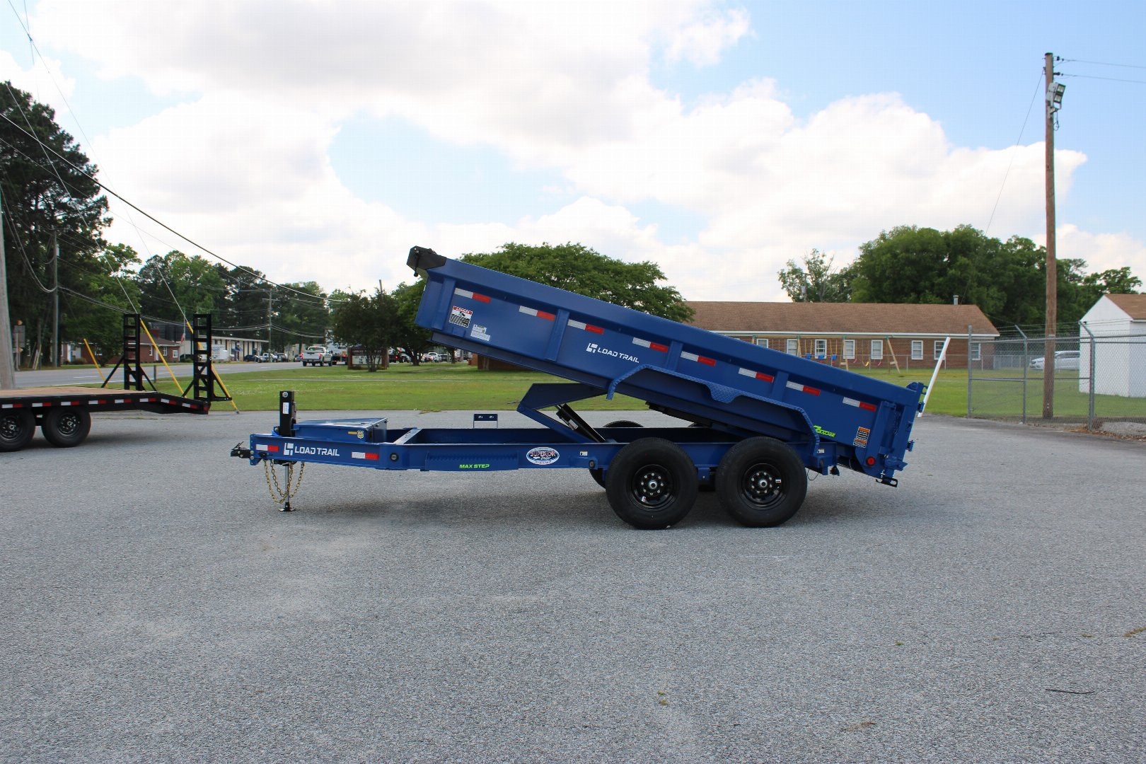 New 2025 Load Trail Low Pro 7X14 14K Dump Trailer w/ 2' Sides & Hydraulic Jack *FALL SALE*