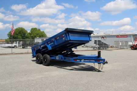 New 2025 Load Trail Low Pro 7X14 14K Dump Trailer w/ 2' Sides & Hydraulic Jack *FALL SALE*