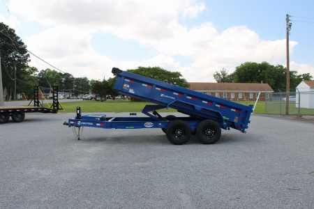 New 2025 Load Trail Low Pro 7X14 14K Dump Trailer w/ 2' Sides & Hydraulic Jack *FALL SALE*