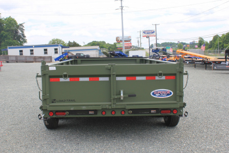 New 2025 Load Trail Low Pro 7X14 14K Dump Trailer w/ 2' Sides & Hydraulic Jack *FALL SALE*